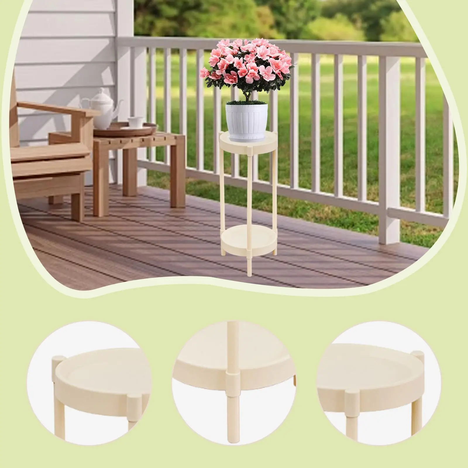 Plant Stand Home Decor Fashion Versatile Flower Corner Rack Potted Plant Holder Potted Display Rack for Home Yard Office Kitchen