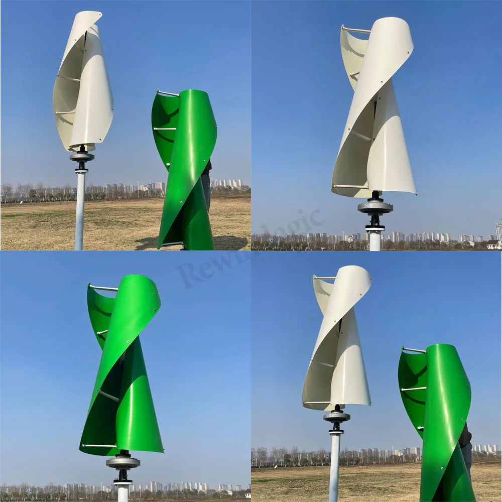 5000W Vertical Wind Turbine Three Phase 24V 48V 96V 220V 5KW Generator for  Home with all color for DIY Coreless Wind Turbine