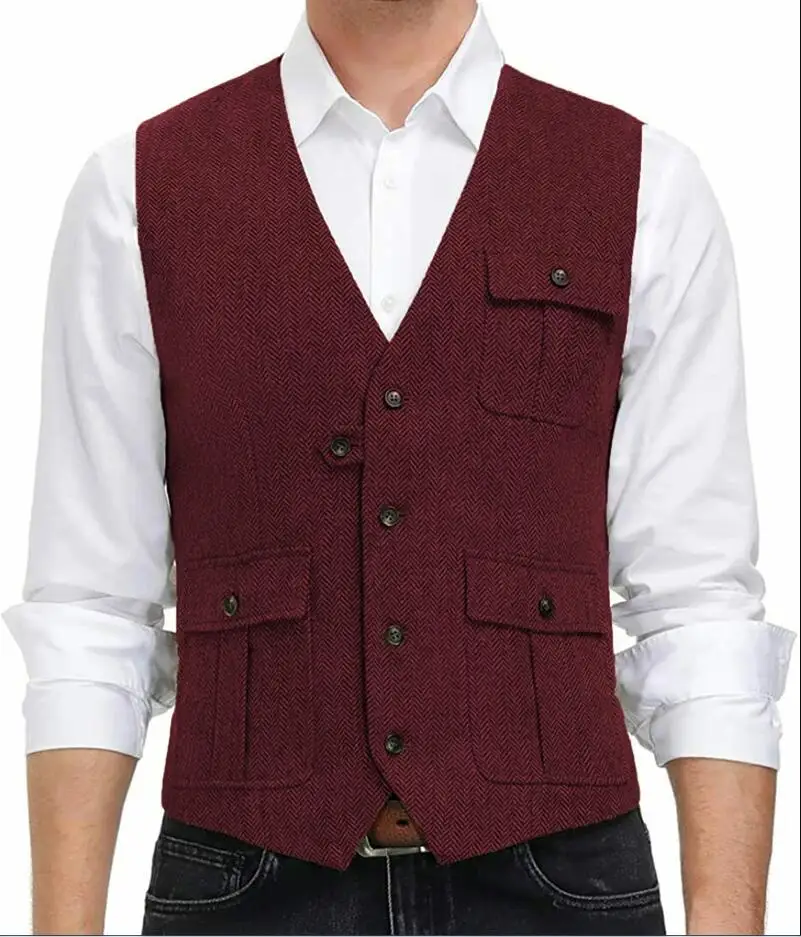 Tweed Vest Image 4