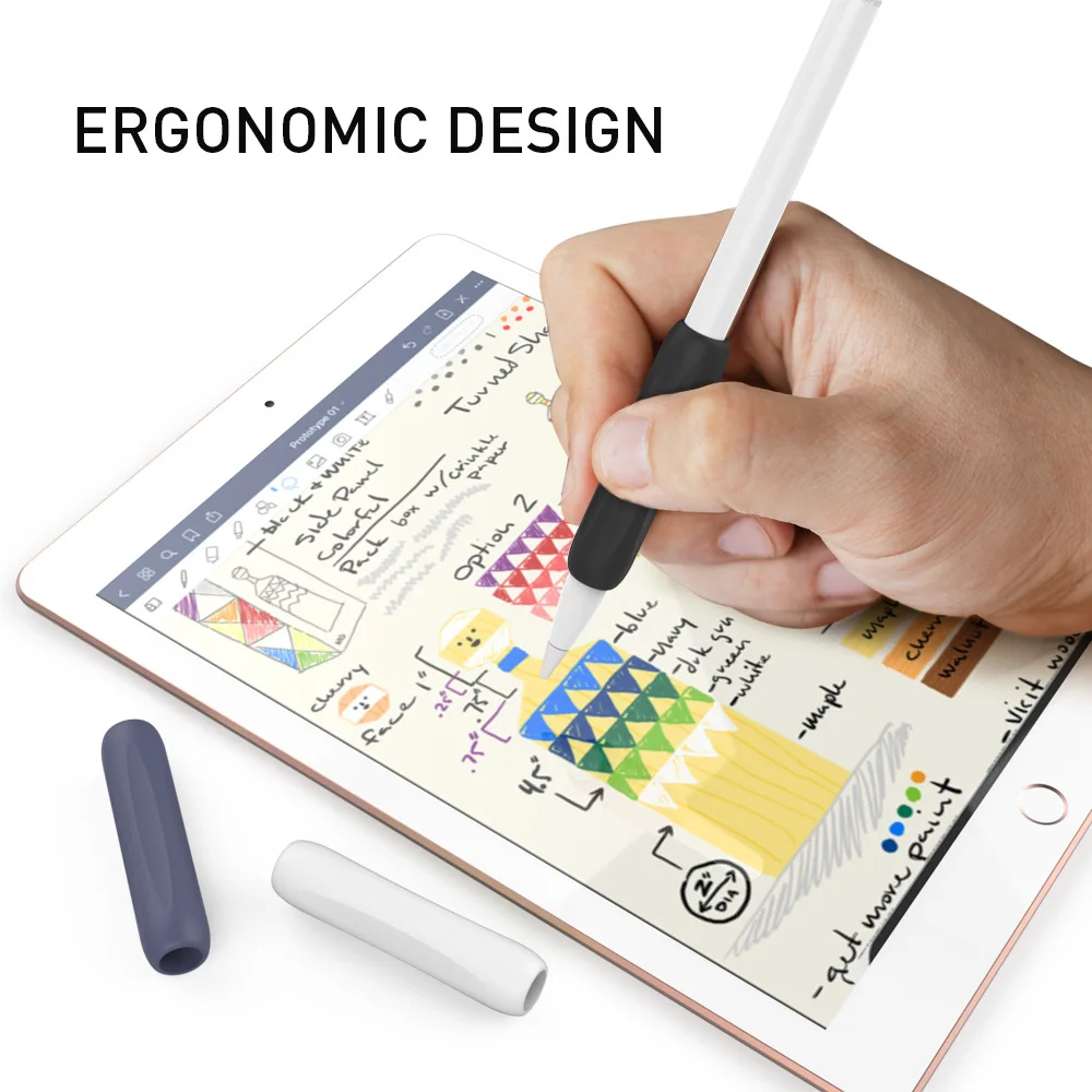 

Stylus Cover Silicone Protective Sleeve Wrap for Apple Pencil 1/2 Shockproof Anti-scratch Non Slip Touch Screen Pen Grip Case