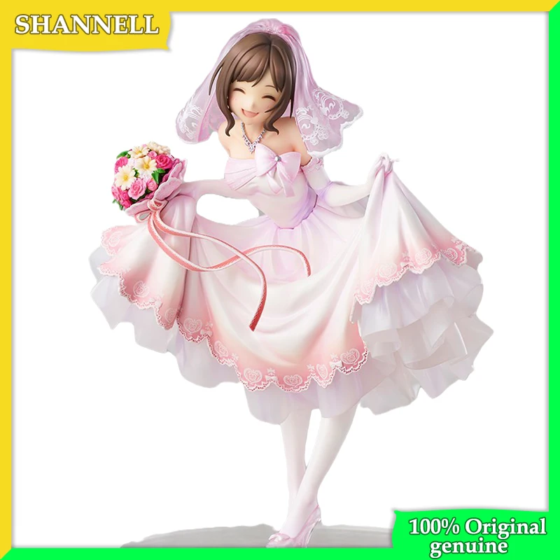 

Idol Master: Cinderella girl Maekawa Miku Wedding dress 100% Original genuine 23.5cm PVC Action Figure Anime Figure Model doll