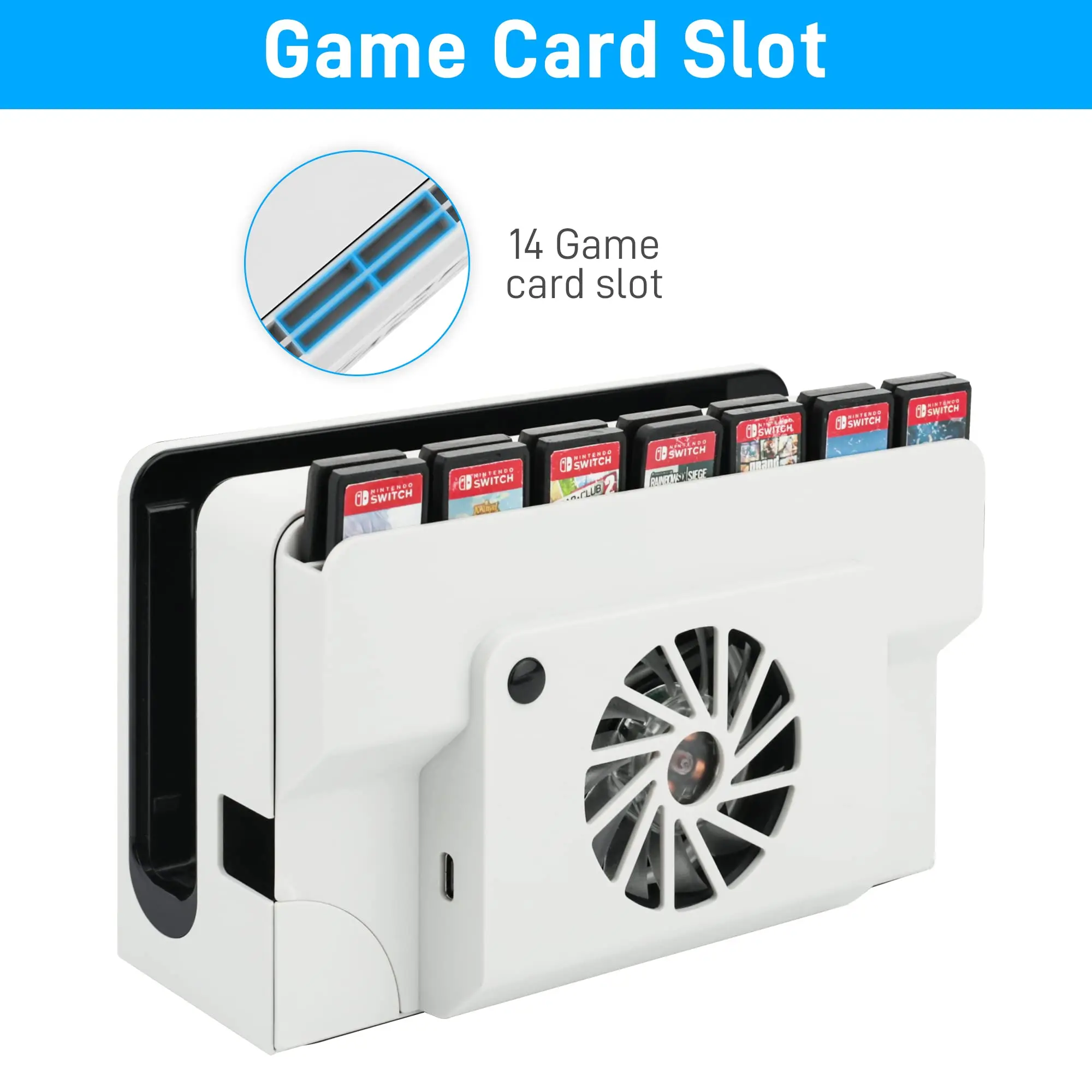 冷却ファン Nintendo Switch OLED ドッククーラー交換用 Switch OLED