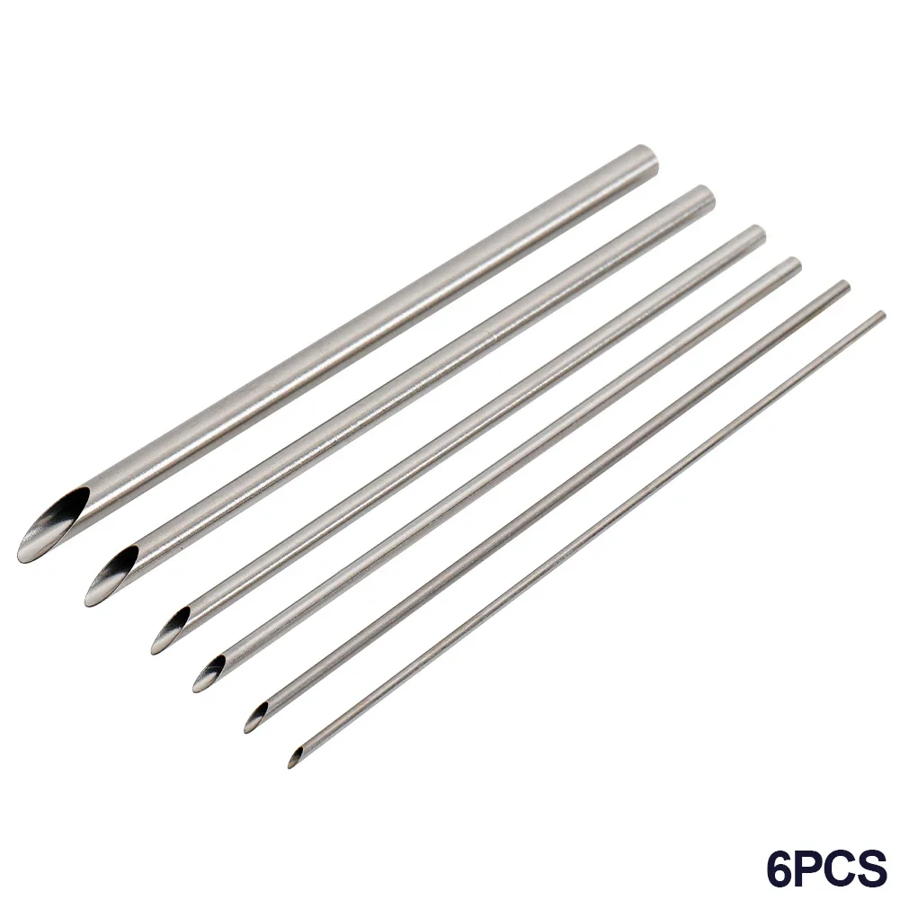 6 adet/takım paslanmaz çelik delgeç'in oyma heykel modelleme çömlek kesme ve delme seramik polimer kil araçları