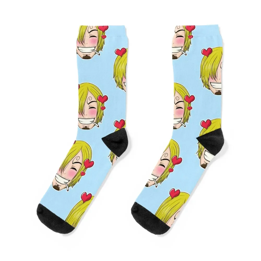 Sanji Socks Heating sock sports stockings bright garter Socks Female Men's