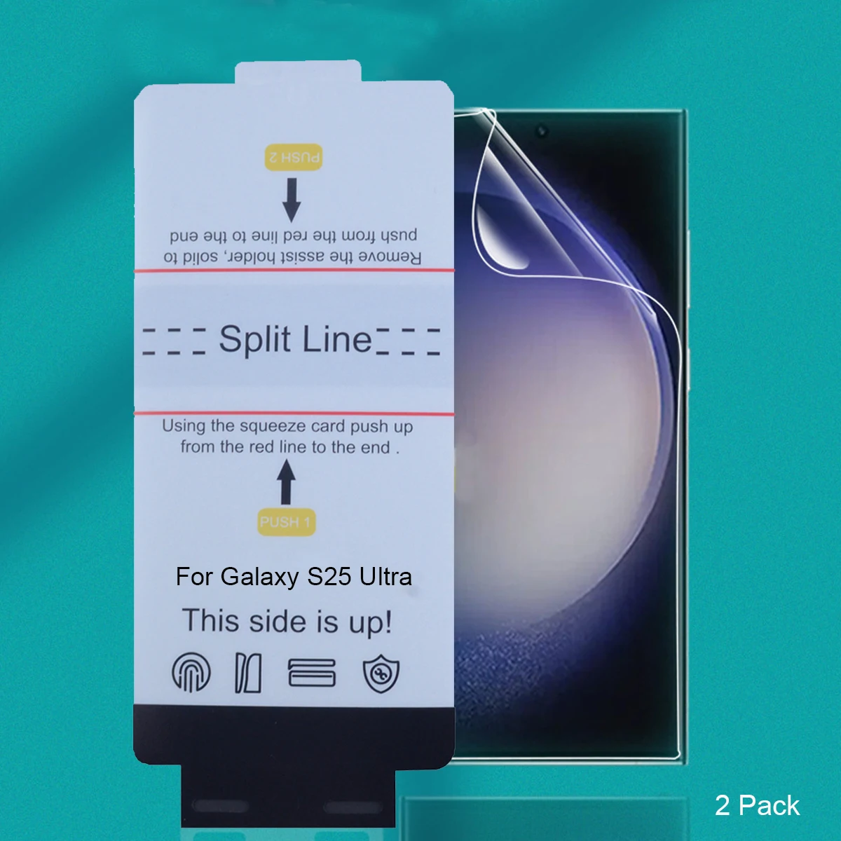 Premium 2-Pack Front Hydrogel Film Screen Protector with Installation Tools