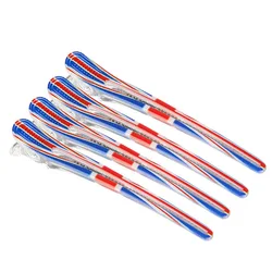 Vibrant Rainbow Hairdressing Clips - Professional Sectioning & Styling Hair Accessories (National flag)