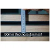 Popular hot sale carbon crystal timber door environmental protection modern door interior room solid wood door 3
