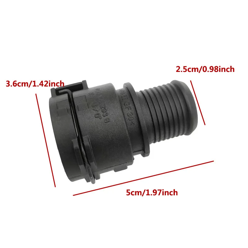 PA66-GF30 2Pcs 히터 입구 호스 커넥터 쉐보레 해치백 용 히터 호스 커넥터 교체 95089363 950893634