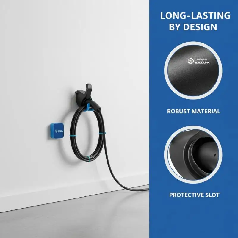 휴대용 EV 충전기 홀더 스탠드 ? Nacs Type 1 Type2 GB/T 차량용 충전기 벽걸이 브래킷, 차량용 충전 케이블 브래킷