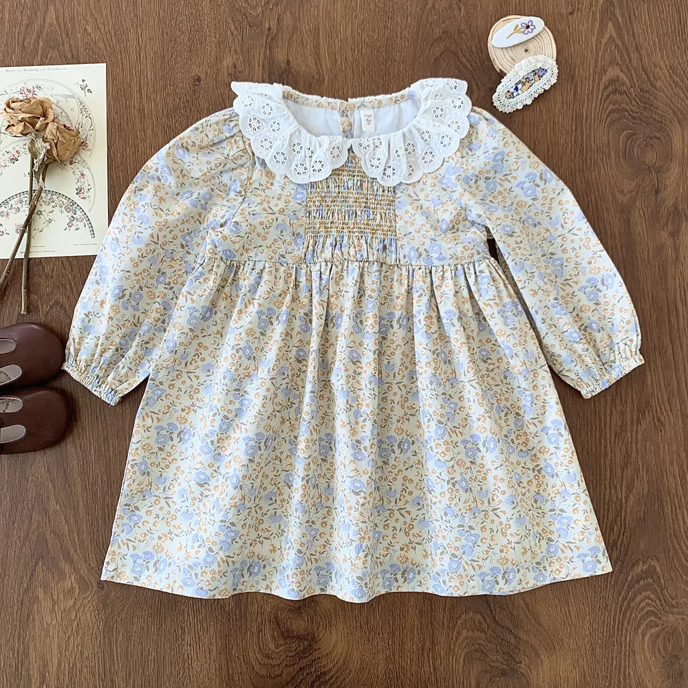 

Детское платье с длинным рукавом, на возраст 2-7 лет