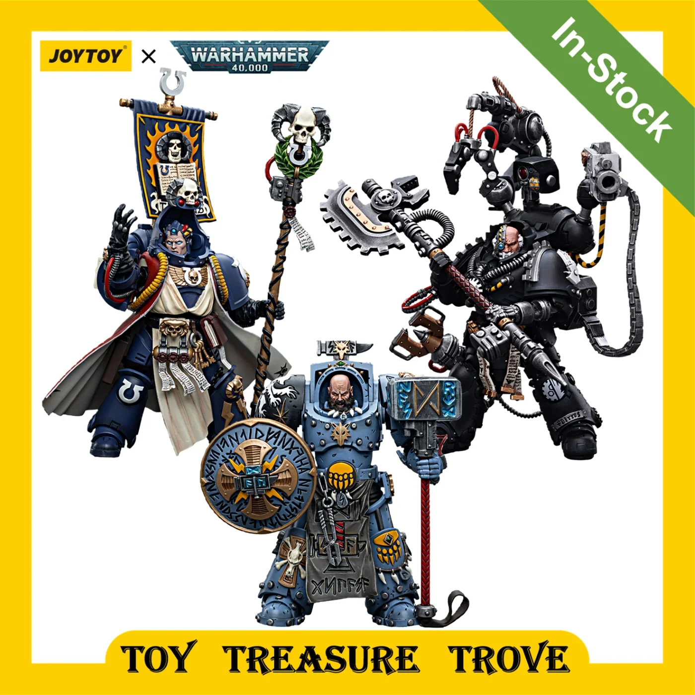 

[В наличии] экшн-фигурка JOYTOY Warhammer 40k, ультрамариновый шеф, библиотеарь, Космические Волки, Rockfist lron Hand, аниме военная модель