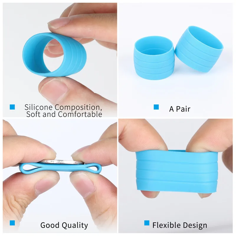 WEST BIKING Anti-slip Bicycle Handlebar Tape Plug Fixed Ring Silicone Bike Shift Handle Protection Cover MTB Bike Accessories