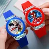 Luminous Disney Mickey Children's Watches Girls Silicone Strap 3D Cartoon Pricess Elsa Kids Quartz Clock reloj infantil ﻿ 1