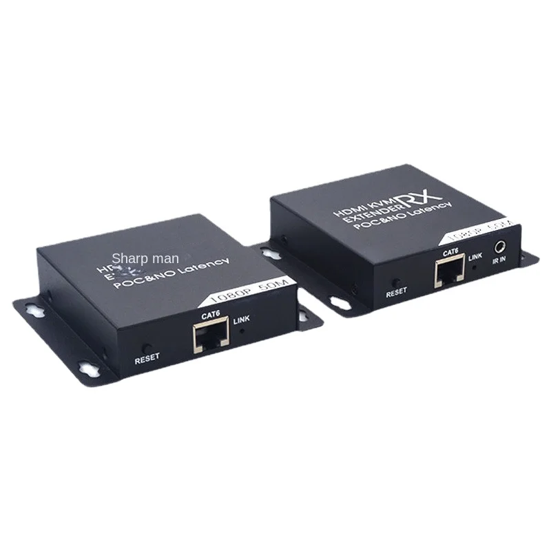 

50m High Definition KVM Extender with USB Mouse and Keyboard, POC Single-End Power Supply, Lossless and Zero Delay HDMI Extender