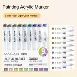Vibrant Acrylic Paint Art Marker Set for Creative DIY Projects (Set L)