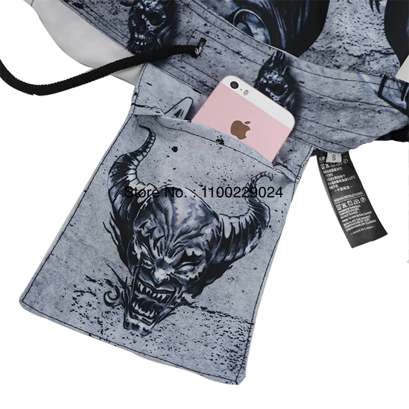 MMA Shorts Skull Printing BJJ Jiu-jitsu Fight Shorts Free Combat Mixed Martial Arts Kick Boxing Training Men's Muay Thai Pants