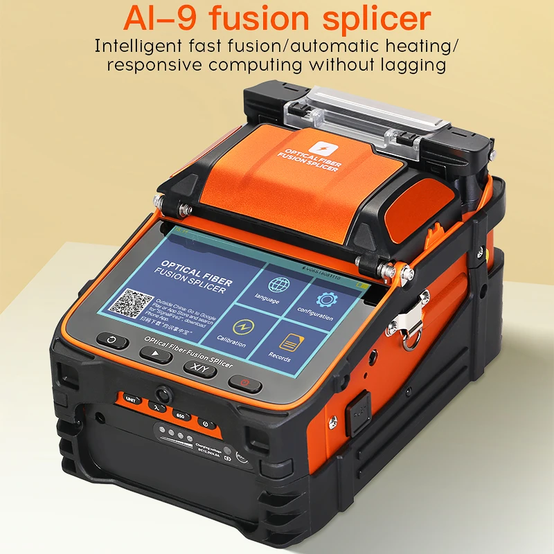 COMPTYCO AI-9/AI-20/AI-30 광섬유 융착접속기 다국어 지원 FTTH 6모터 광섬유 융착기 내장 OPM VFL