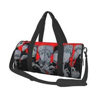 Anime Satoru Gojo Gym Bag Japan Training Sports Bags Men Custom with Shoes Funny Fitness Bag Weekend Handbags 1
