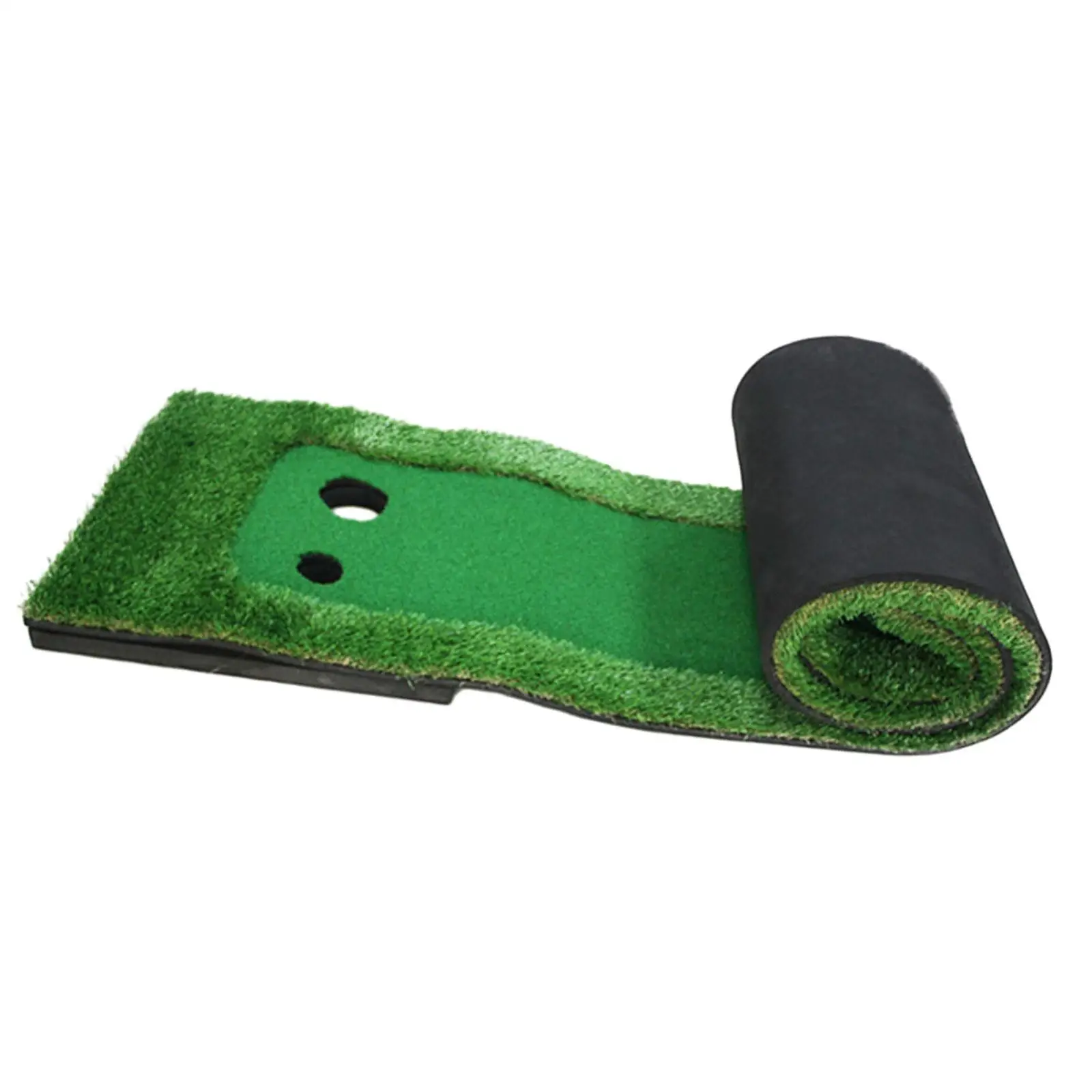 

Golf Putting Mat with 6Pcs Balls Foldable Golf Practice Mat Golf Putter Trainer Improve Golf Skills for Indoor Outdoor