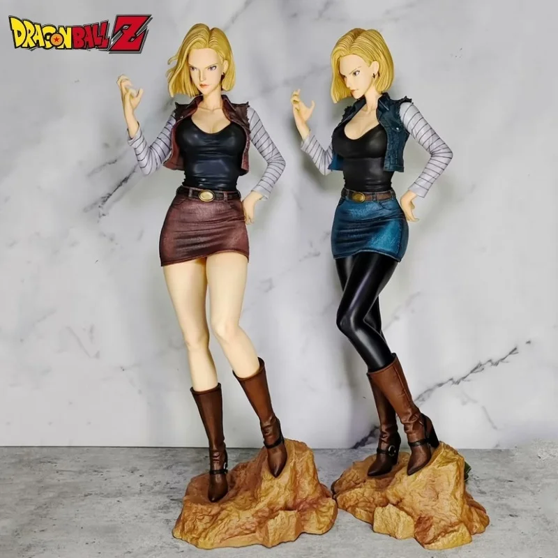 

44cm Dragon Ball Z Figures Lazuli Anime Figure Gk Android 18 Statue Figurine Sexy Model Pvc Doll Room Ornaments Collectible Toys