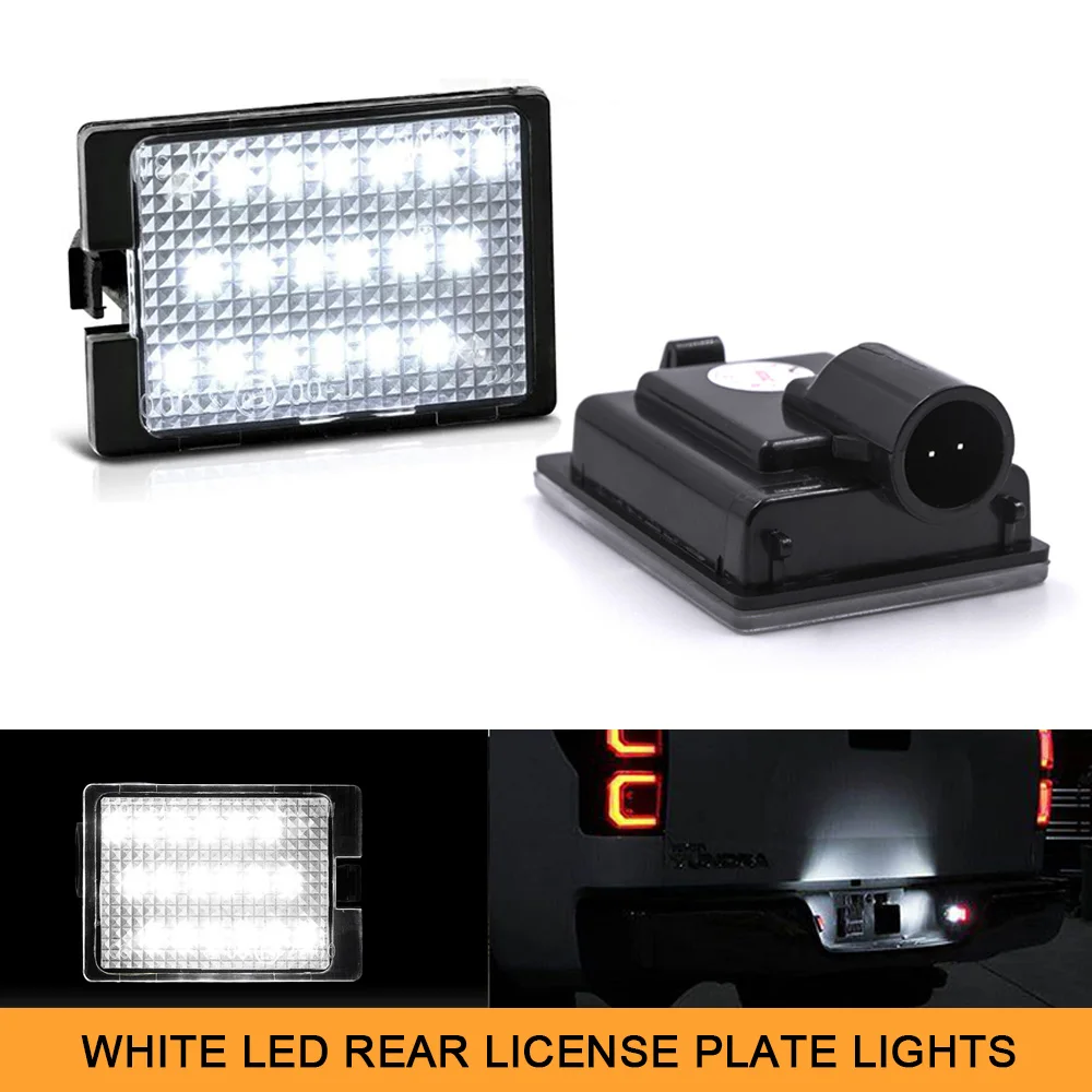 6000KWhiteLedRearLicensePlateLightsNoErrorForDodgeDurango