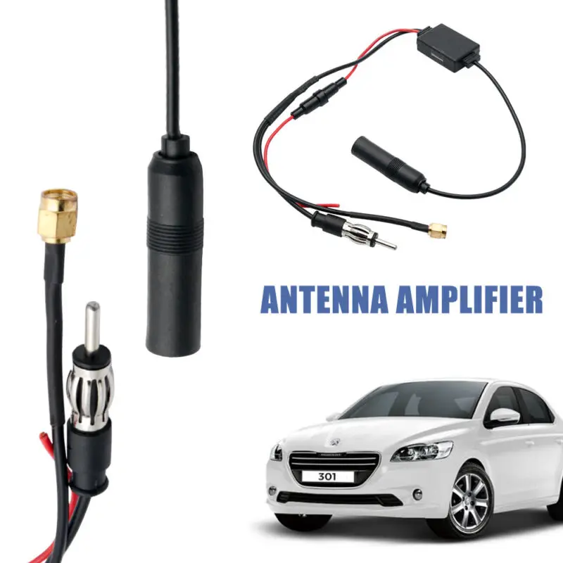 Universal Practical FM Signal Amplifier Anti interference Car Antenna