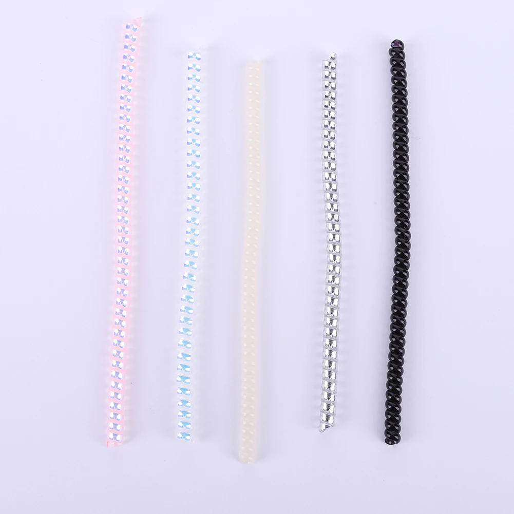 5Pcs Idol Doll Anti Drop Buckle Coil Multi-Colored Plastic Keychain Winding Rope Protection Ring Doll Accessories