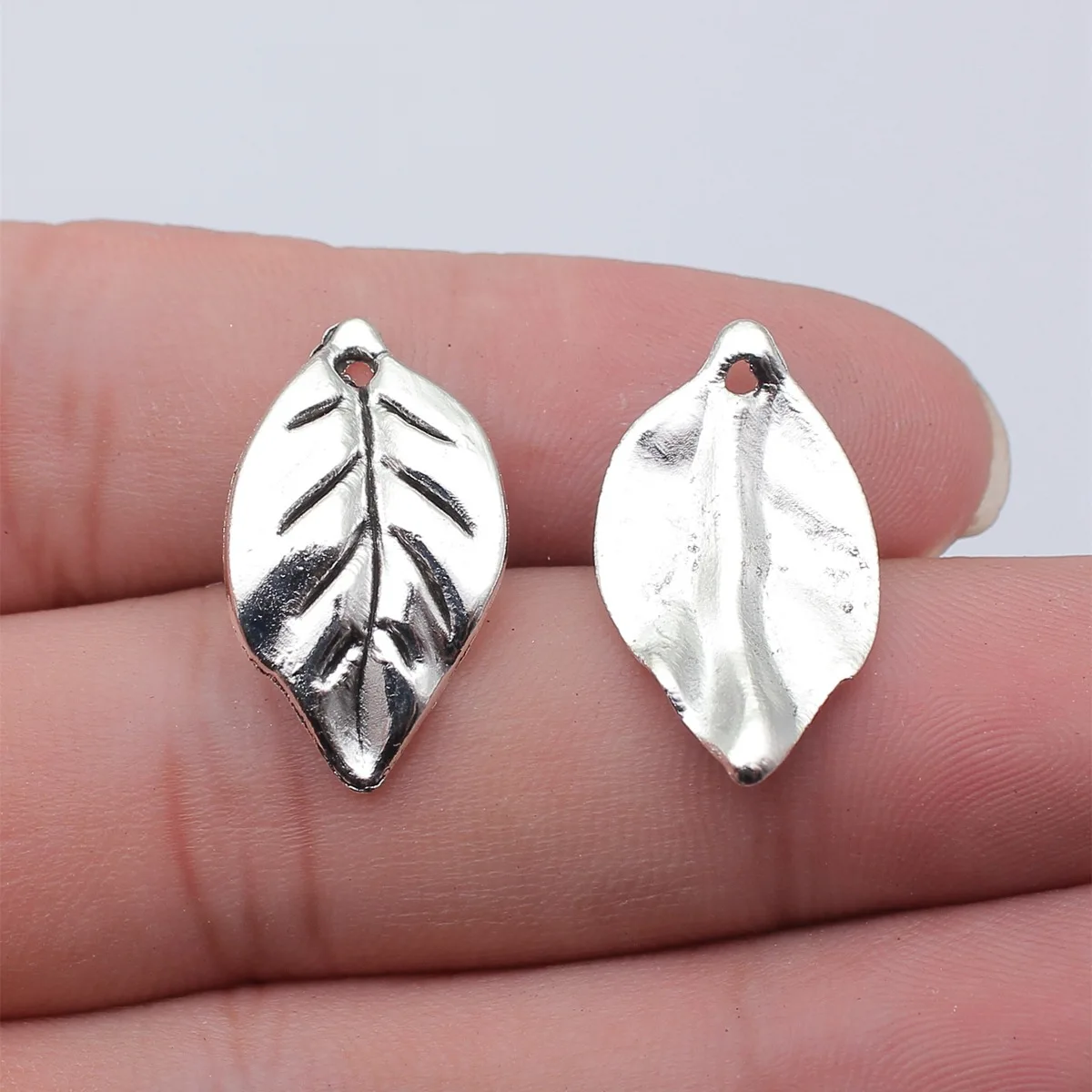 WYSIWYG 5pcs 25x14mm 빈티지 잎 펜 던 트 쥬얼리에 대 한 매력 골동품 청동 색 잎 펜 던 트 매력 리프 만들기