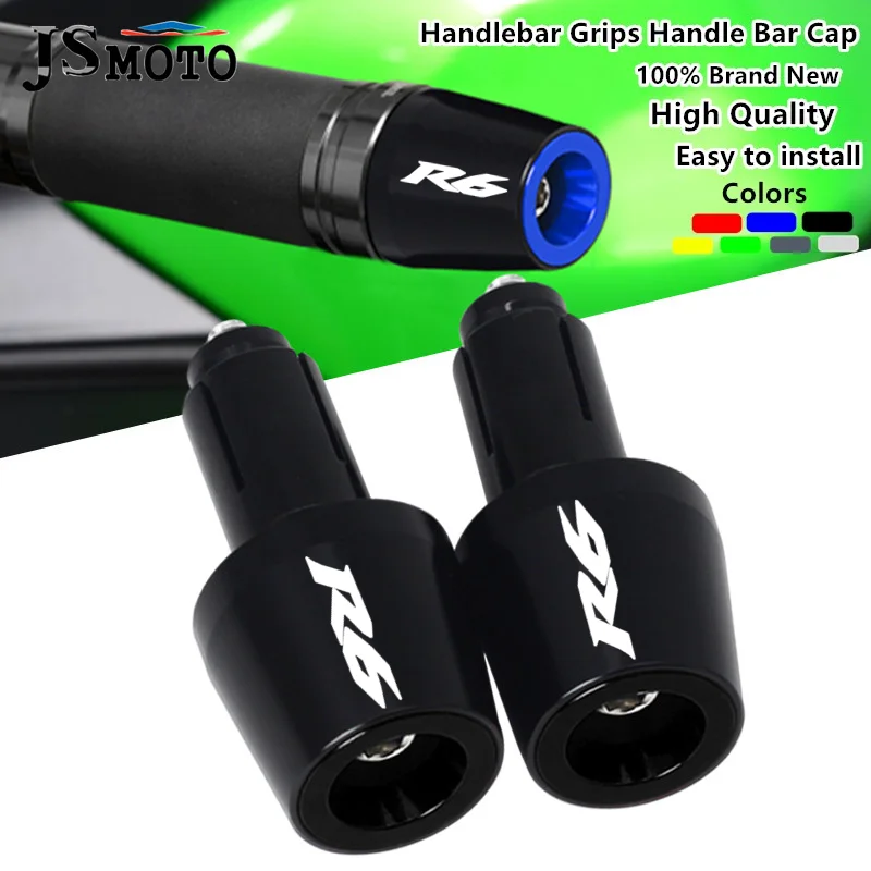 

For YAMAHA YZF-R6 YZF R6 YZFR6 2006-2022 Motorcycle Handlebar End Plugs Caps Bicycle Grip Handle Bar End Cap Handlebar Accessory