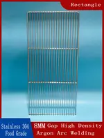 HQ GM01 Stainless Steel Food Grade 15/35/40/45/50/60/70/80/100CM Rectangle BBQ Charcoal Grate Barbecue Grill Wire Grid Mesh Net 1