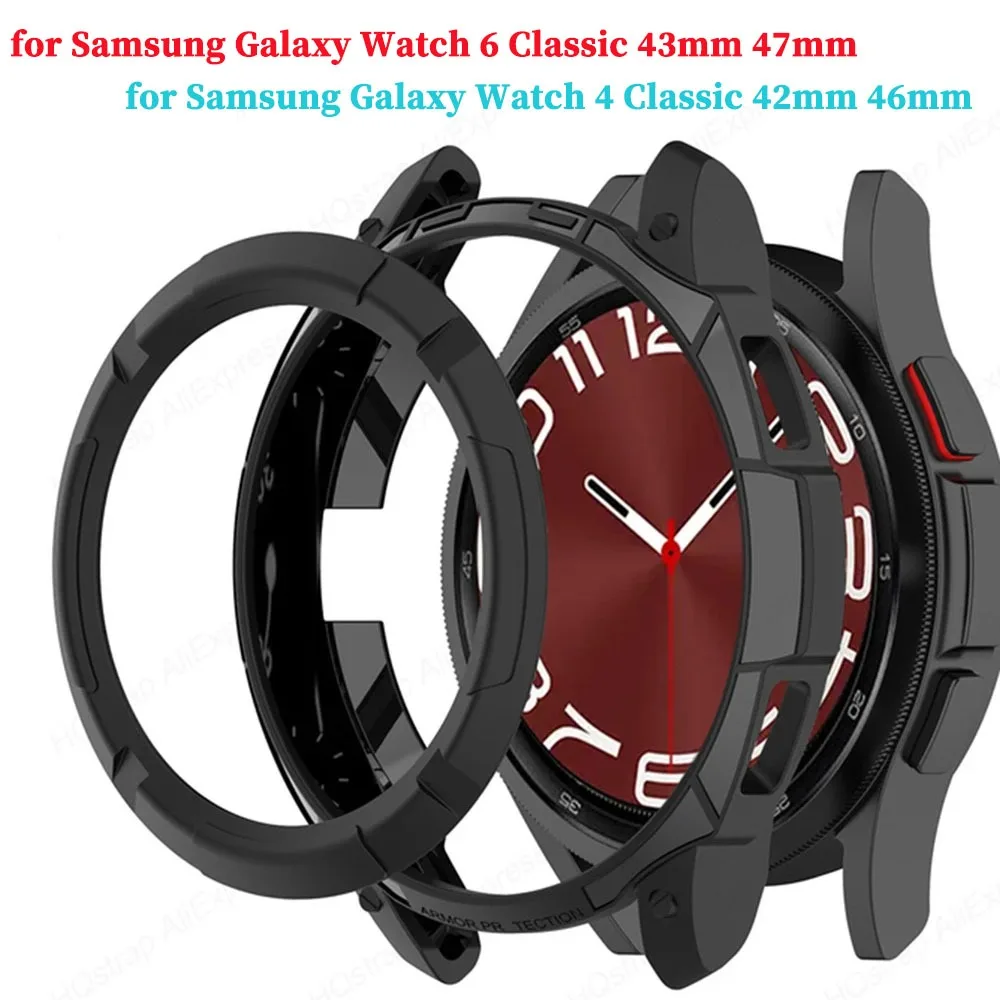 Sleek Black TPU Protective Case for Galaxy Watch - Premium Durability and Style