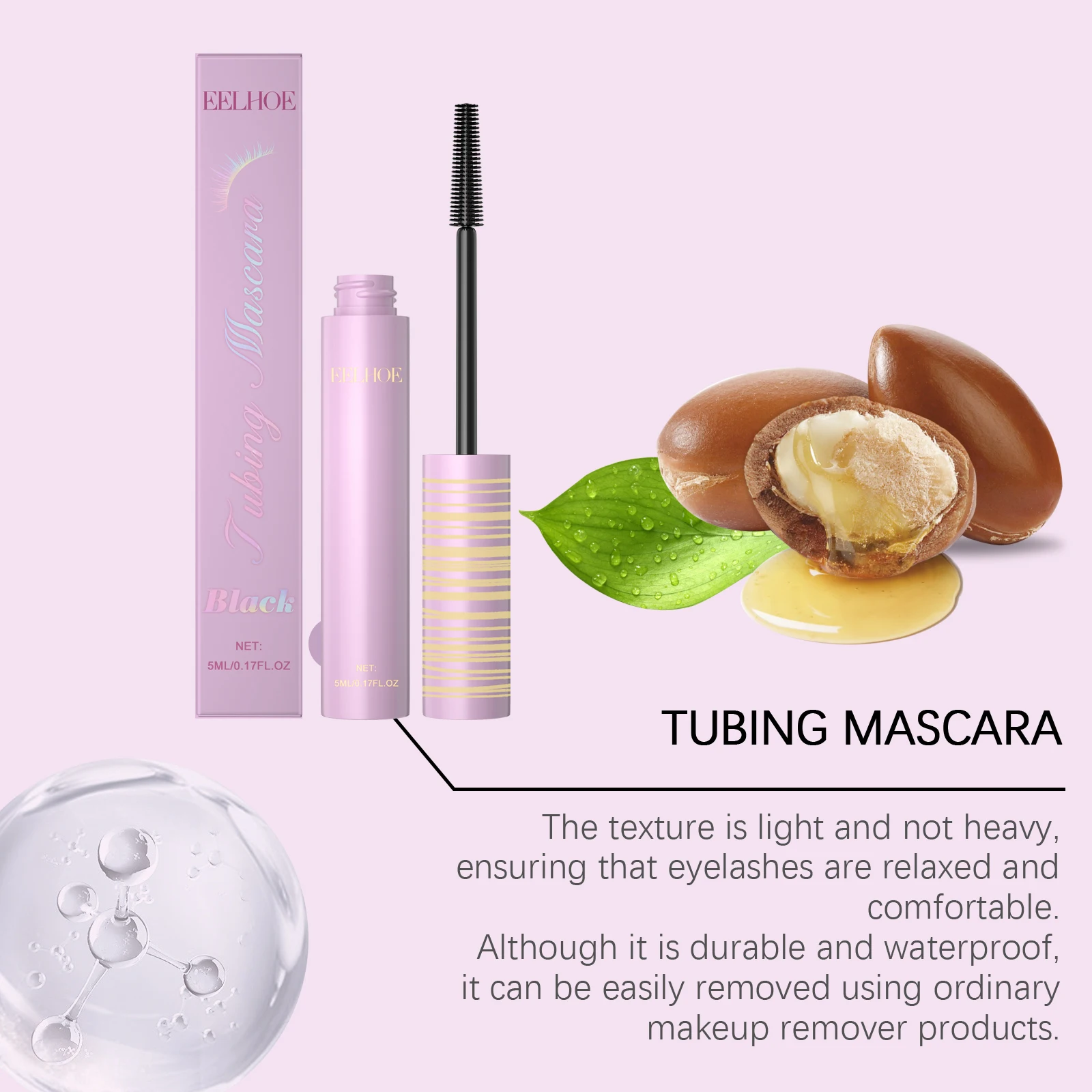 Black Mascara Smudge Proof Long Lasting Lash Volumizing Makeup_voghion.com