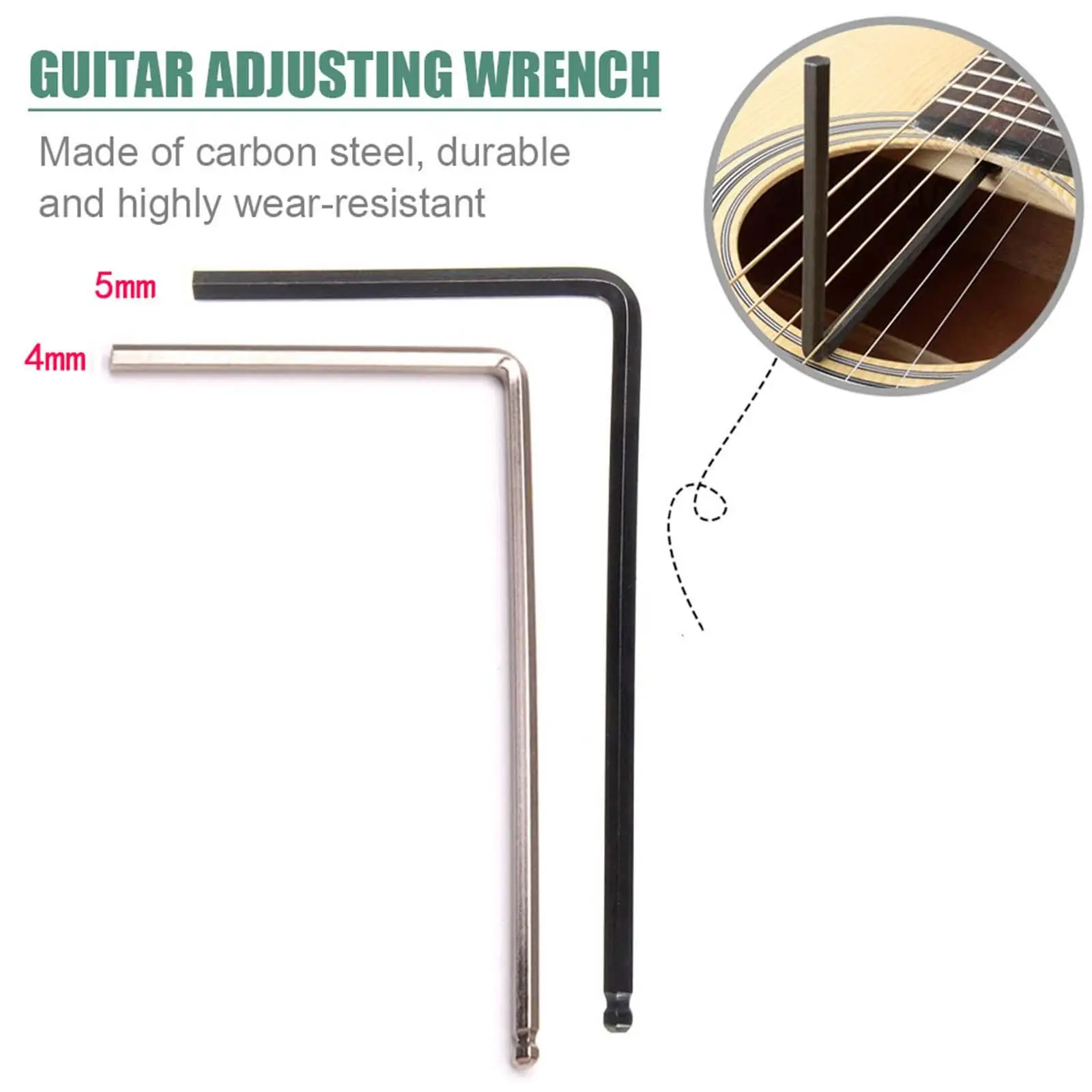 Guitar Allen Wrench Truss Rod Adjustment 2 Pieces Martin Acoustic Guitar
