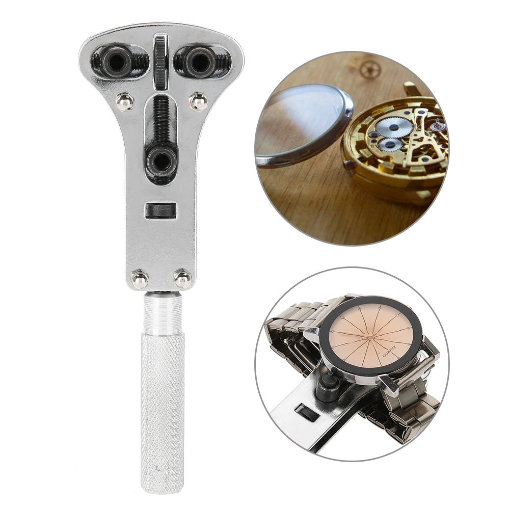 Watch Repair Tools Wrist Watch Case Opener Adjustable Screw Back Remover Wrench Repair Tool