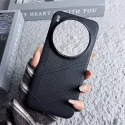 Sleek Fashion Matte Hard Leather Non - Slip Shockproof Phone Case for Vivo X300 (Black)