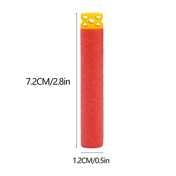 1000 500 400 300 200 100Pcs New Red Hollow Refill Bullets Foam Darts For Nerf