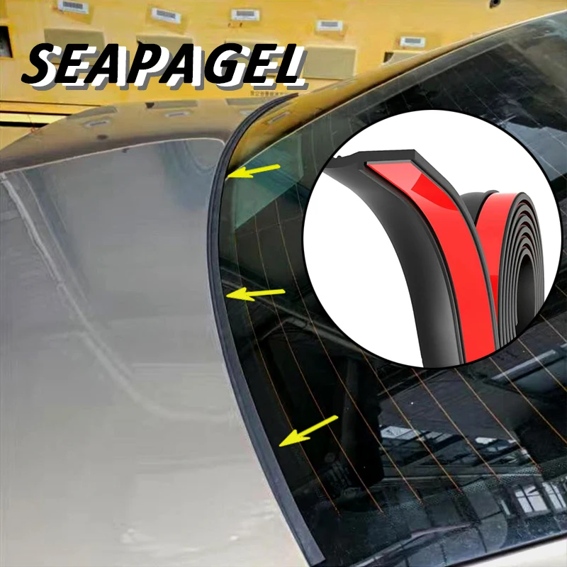 Door Window Sealing Strip Car Universal Trunk Cover Edge Seal Strip Dustproof Waterproof Sticker Car Rubber Sealing Strip Accessory