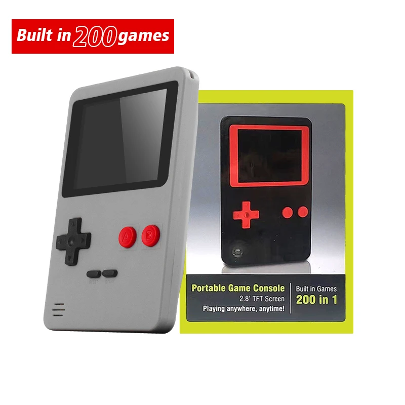 Data Frog Portable Game Console 8 Bit Handheld Game Console Built-in 181 NES Games Mini Retro Console Game Retromax 