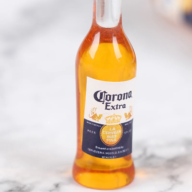 10Pcs 1/6 Dollhouse Miniature Resin Bottle Simulation Wine Bottle Model Children Toys Gifts