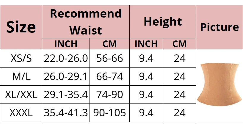 Description Picture 3 of itemCXZD Body Shaper Waist Trainer Corset Waist Belt Slimming Modeling Strap Belt Shapewear Slimming Tummy Control Corsets Bands