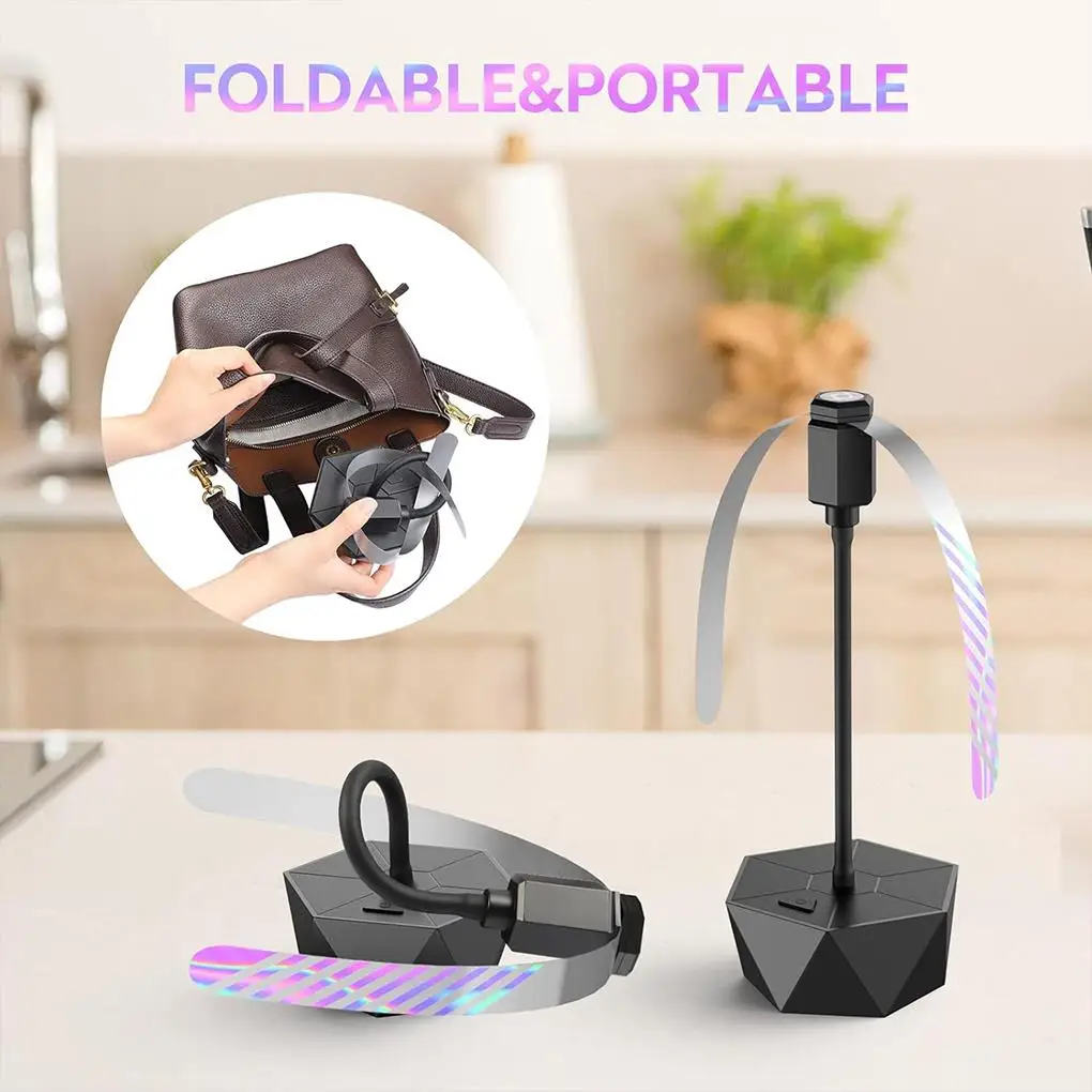 ABS Portable Fly Repellent Fan No Harmful Chemicals Just Flies Away Does Not Have Any Side Effects