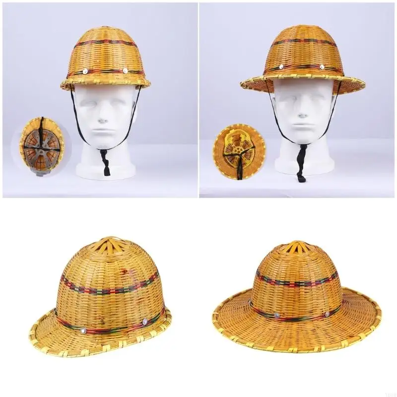 Atmungsaktiver aus Bambusgewebe für Outdoor-Aktivitäten, leichter Damen-Sonnenhut Y08E