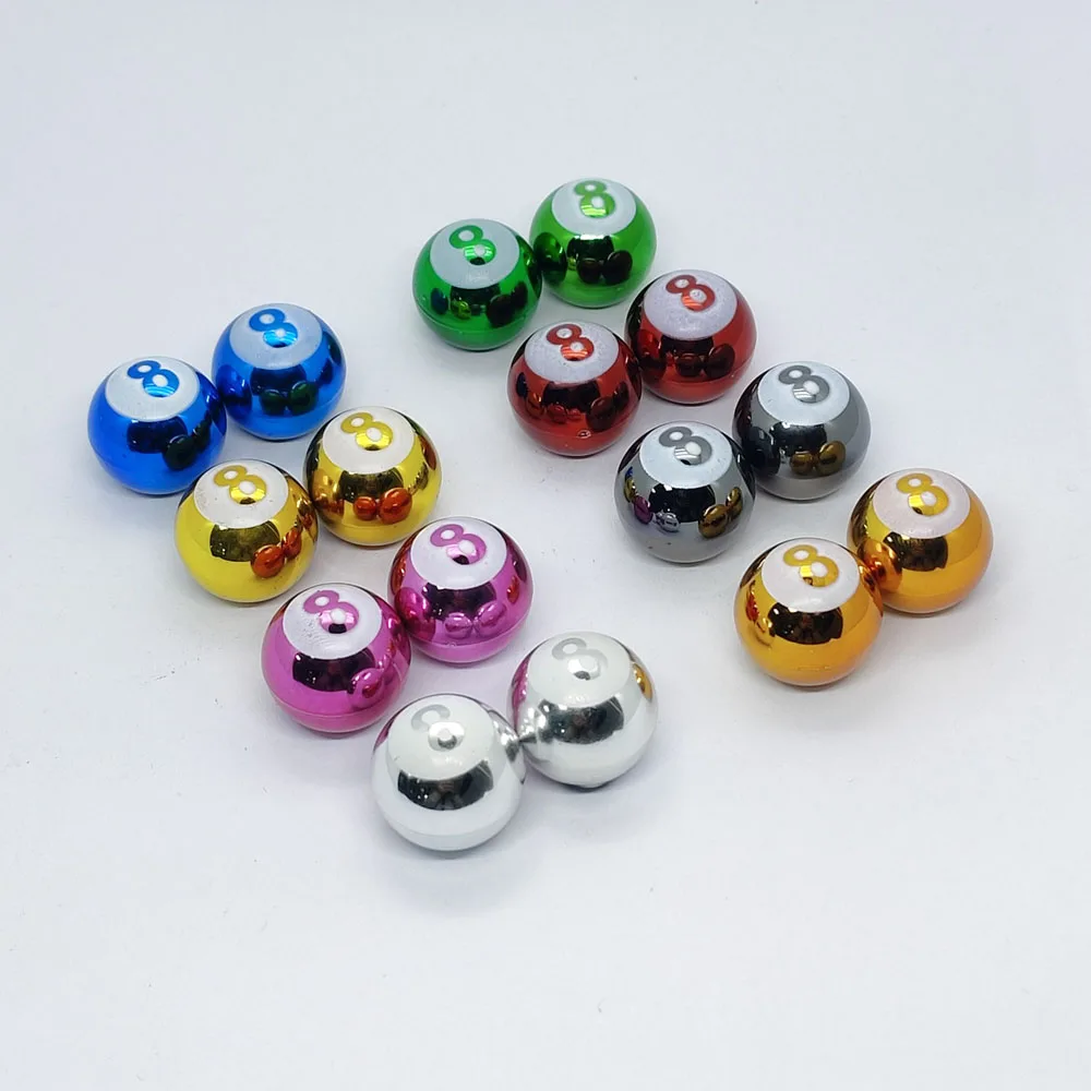 구리 코어 방진 타이어 밸브 스템 커버 풀 8 볼 스타일 타이어 밸브 스템 캡 자동차, SUV, 트럭, 자전거, 오토바이용