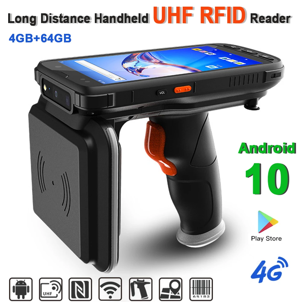 Long Distance Waterproof Ip67 Rugged Handheld Pos Pda R2000 Uhf Rfid ...