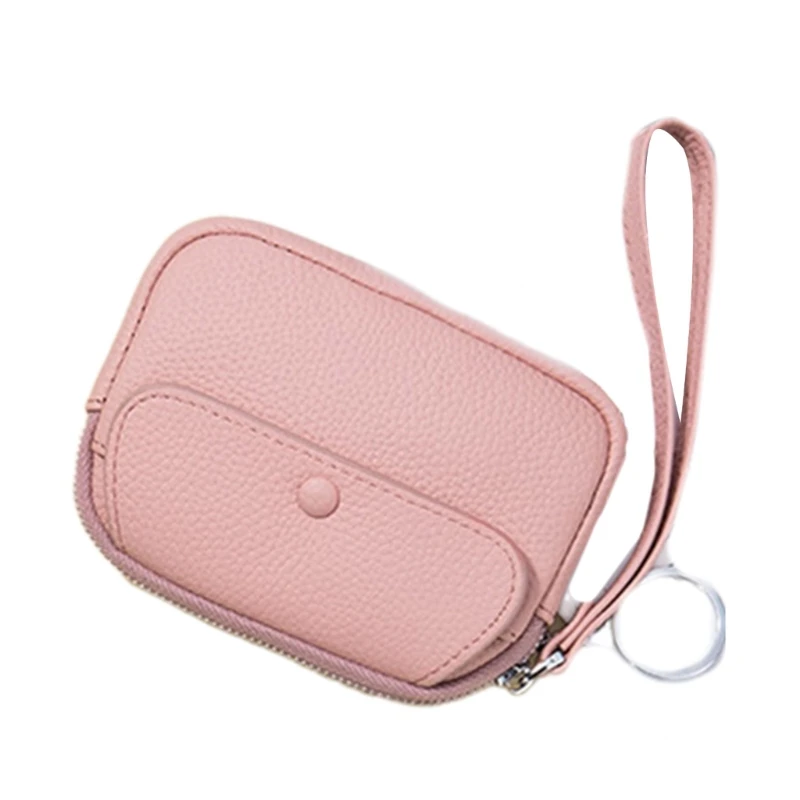 Elegant Small Coin Pouches Leather Wallet Purse Card Holder Money Bag for Women