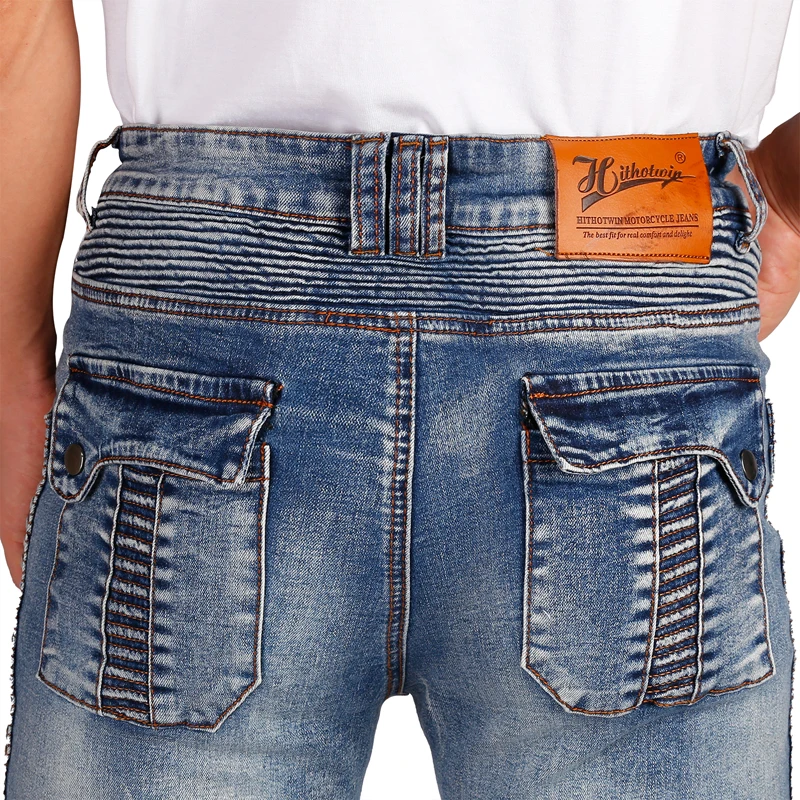 남성용 오토바이 청바지 케블라 방풍 내마모성 보호 바지 봄 여름 오프로드 어드벤처 라이딩 바지 03