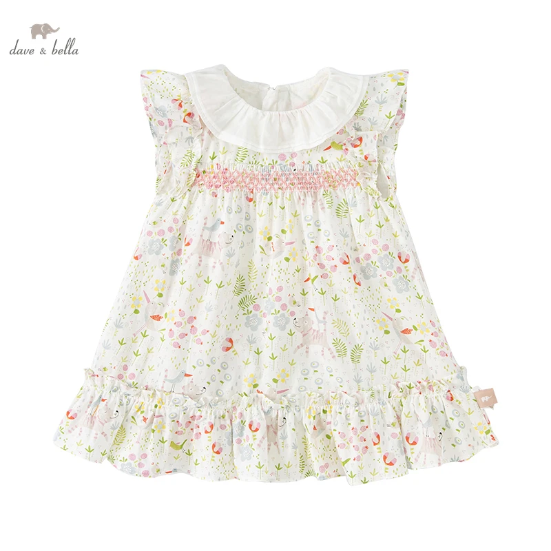 

DB2221443 dave bella summer baby girls cute floral print dress boutique fashion gilrs party dress girl infant lolita clothes