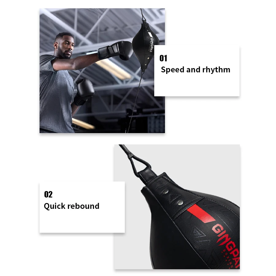Training Reaction Speed Speed Balls Muay Thai Punch Boxing Fitness Sports Equipment Training PU Punching Ball Pear