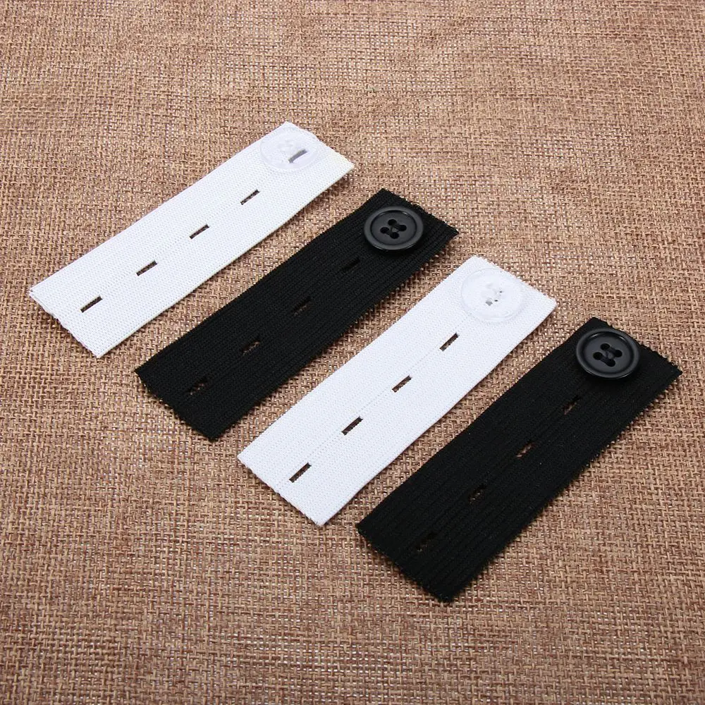 Description Picture 5 of item2/4/6PCS Unisex Waist Band Pant Extender Belt Tight Trousers Jeans Skirts Maternity Button Hooks Garment Accessories