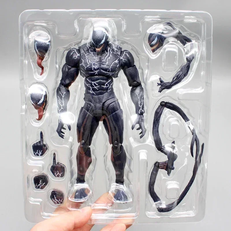 thumbnail image 1 of Figuras de acción de Marvel Venom Spider Man Legends Modelo Shf Articulaciones Móviles Cambian de Cara Estatua Modelo Muñeca Coleccionable Juguetes para Niños Regalo, 1 of 5
